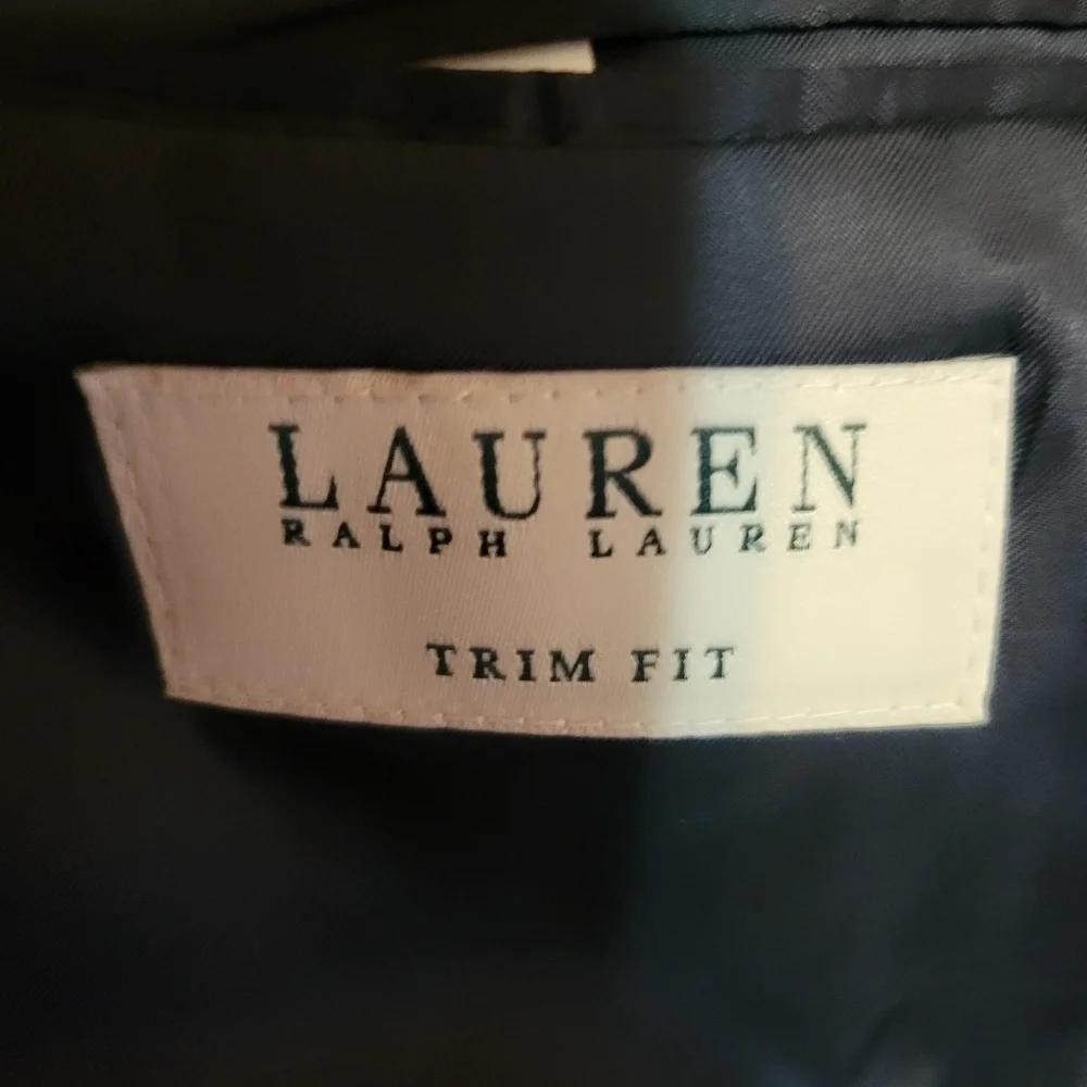 Ralph lauren mens size 46r trim fit wool navy blazer